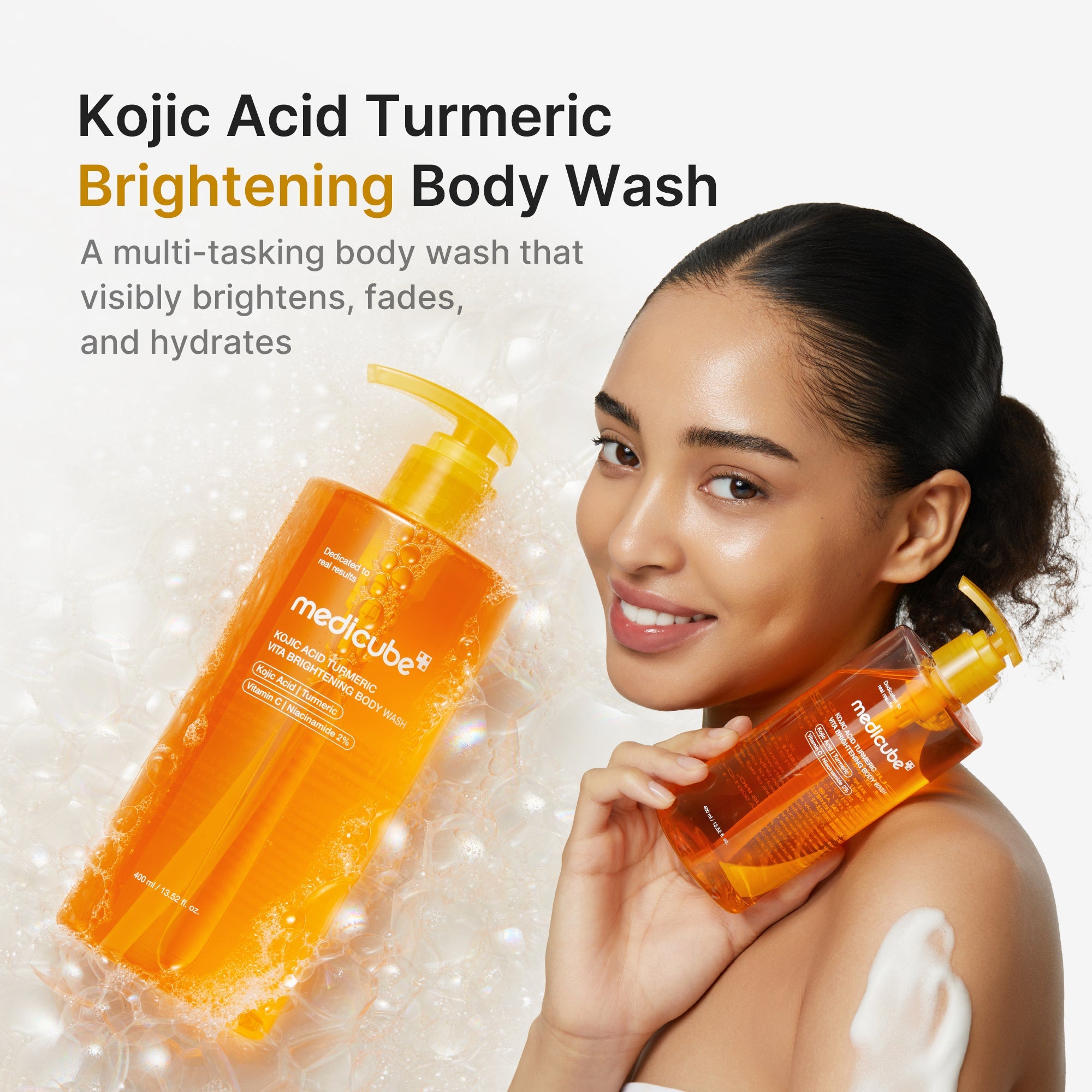Kojic Acid Turmeric Brightening Body Wash - Fresh Skin Made Premium