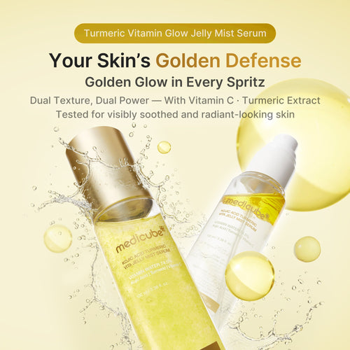 Kojic Acid Turmeric Vitamin Gold Jelly Mist Serum - Everyday Premium K Beauty