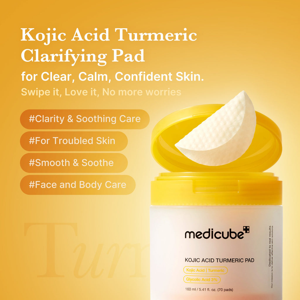 Kojic Acid Tumeric Toner Pad - Refined Skin Care Style