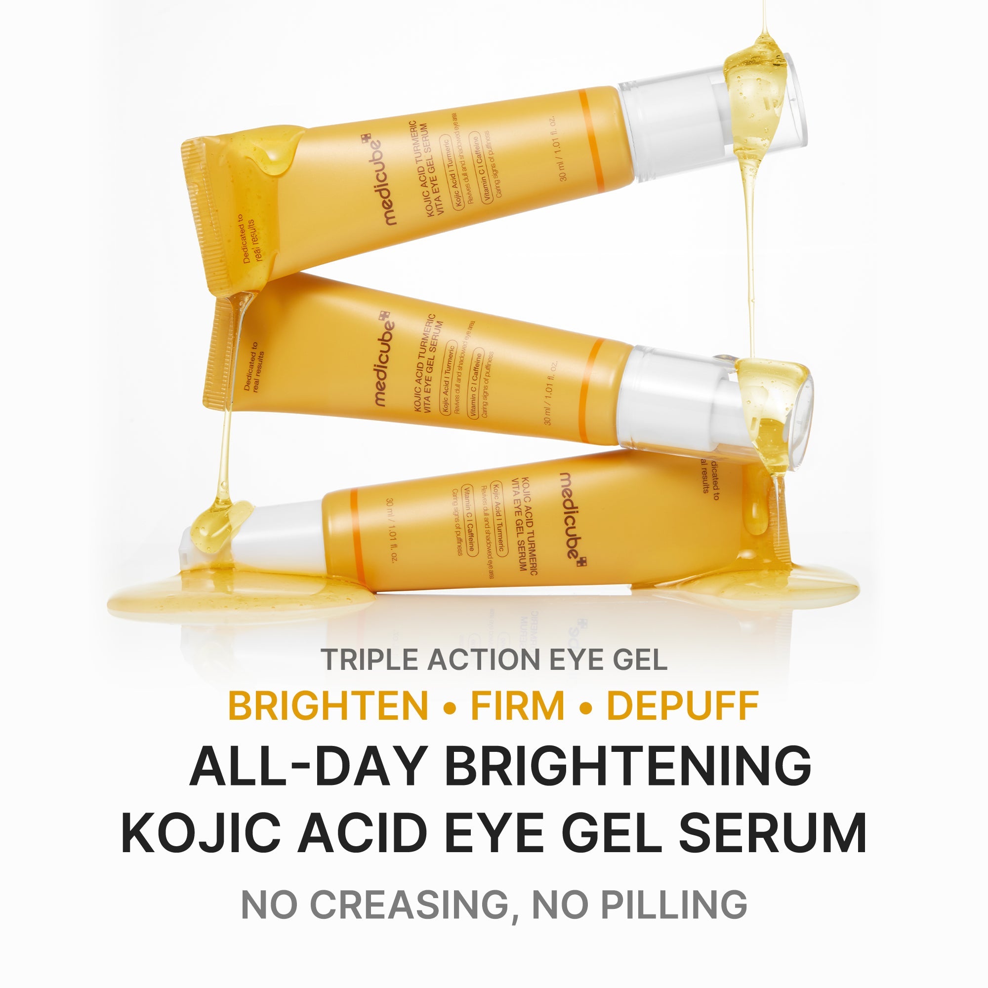 Kojic Acid Tumeric Eye Gel Serum - Polished Beauty Style