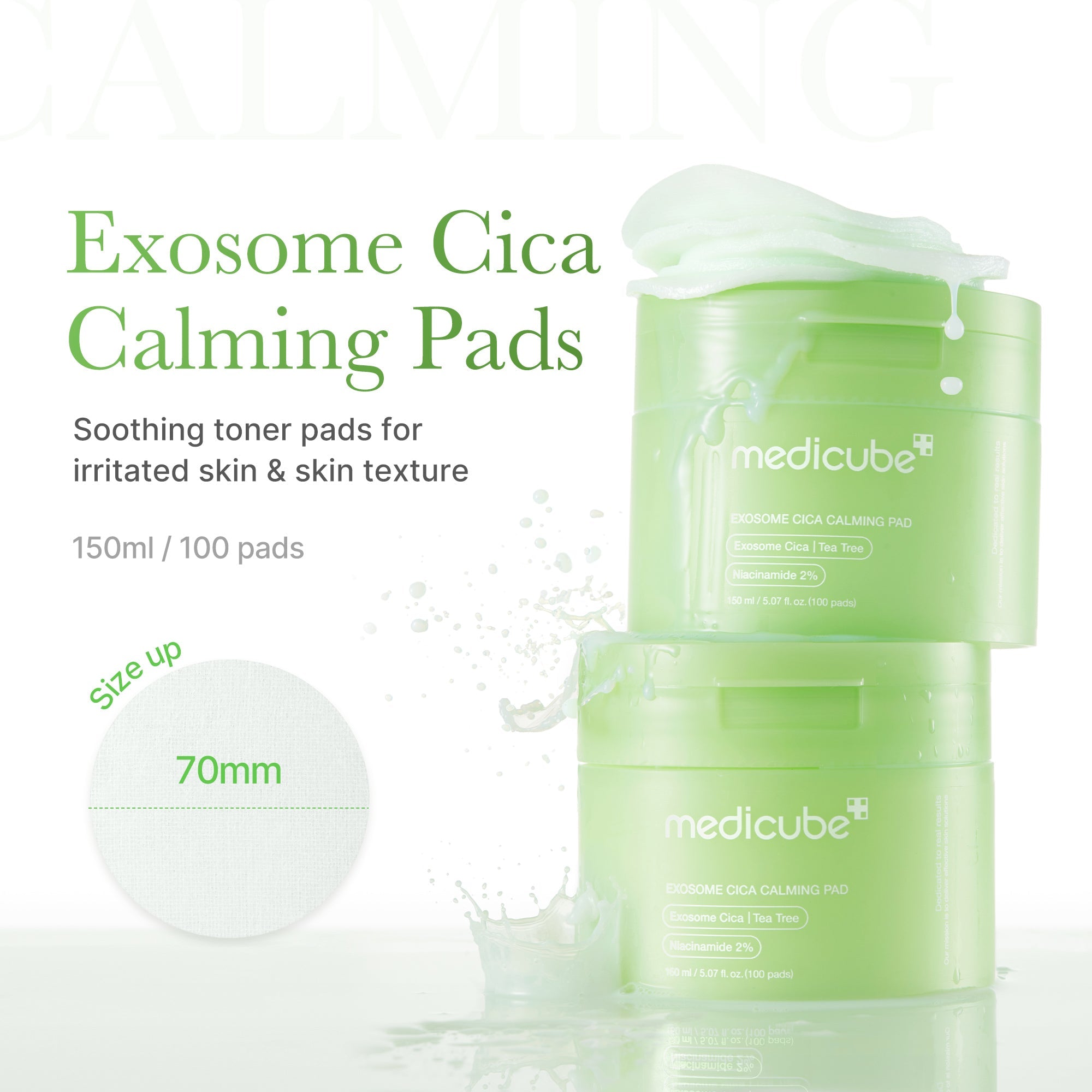 Exosome Cica Calming Toner Pads - Refresh Fresh