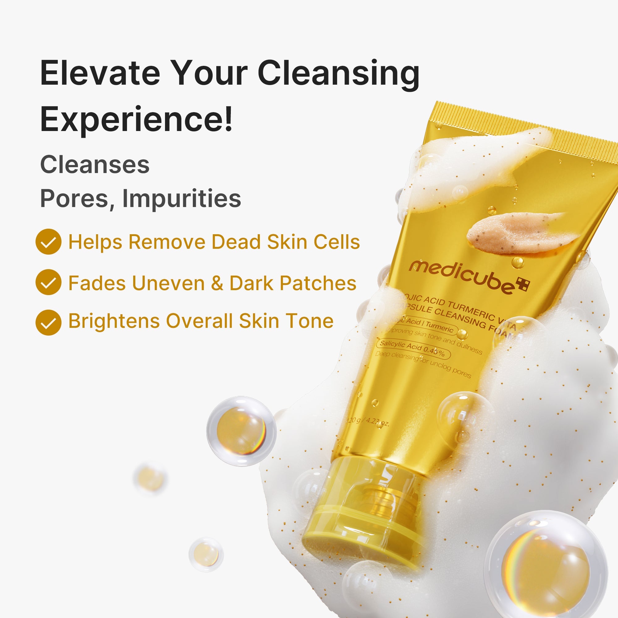 Kojic Acid Turmeric Vita Capsule Foam Cleanser - Modern Glow Essential