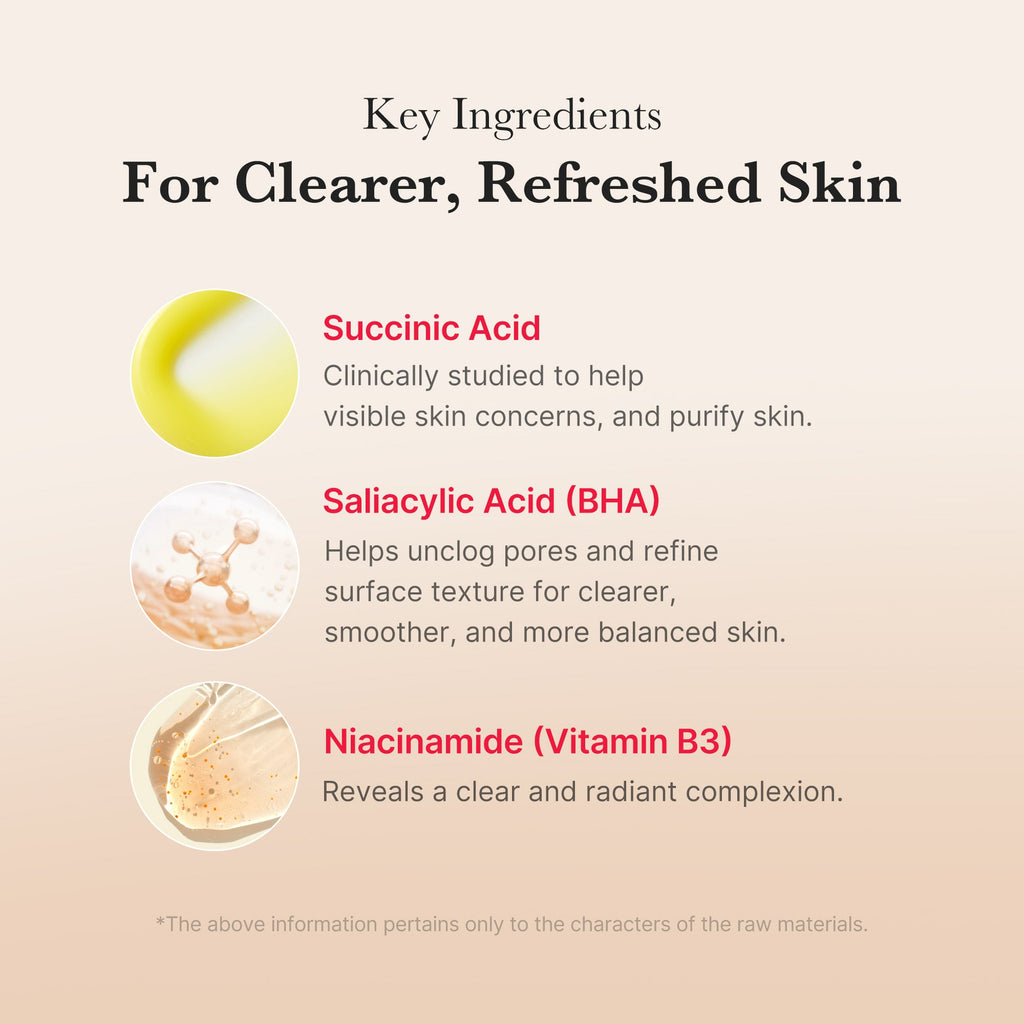 Red Succinic Acid Panthenol Pads - Elevated K Beauty