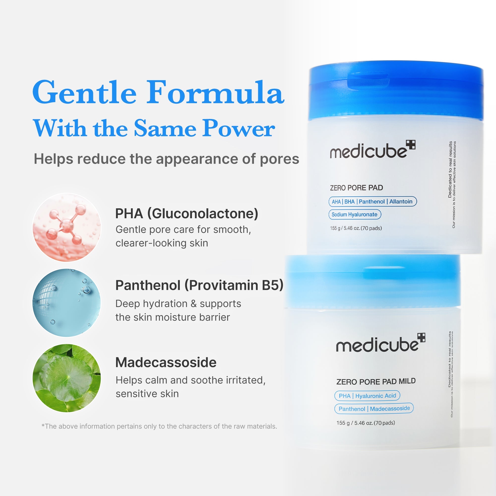 Zero Pore Madecassoside Pads (Mild) - Beautiful Fresh Skin