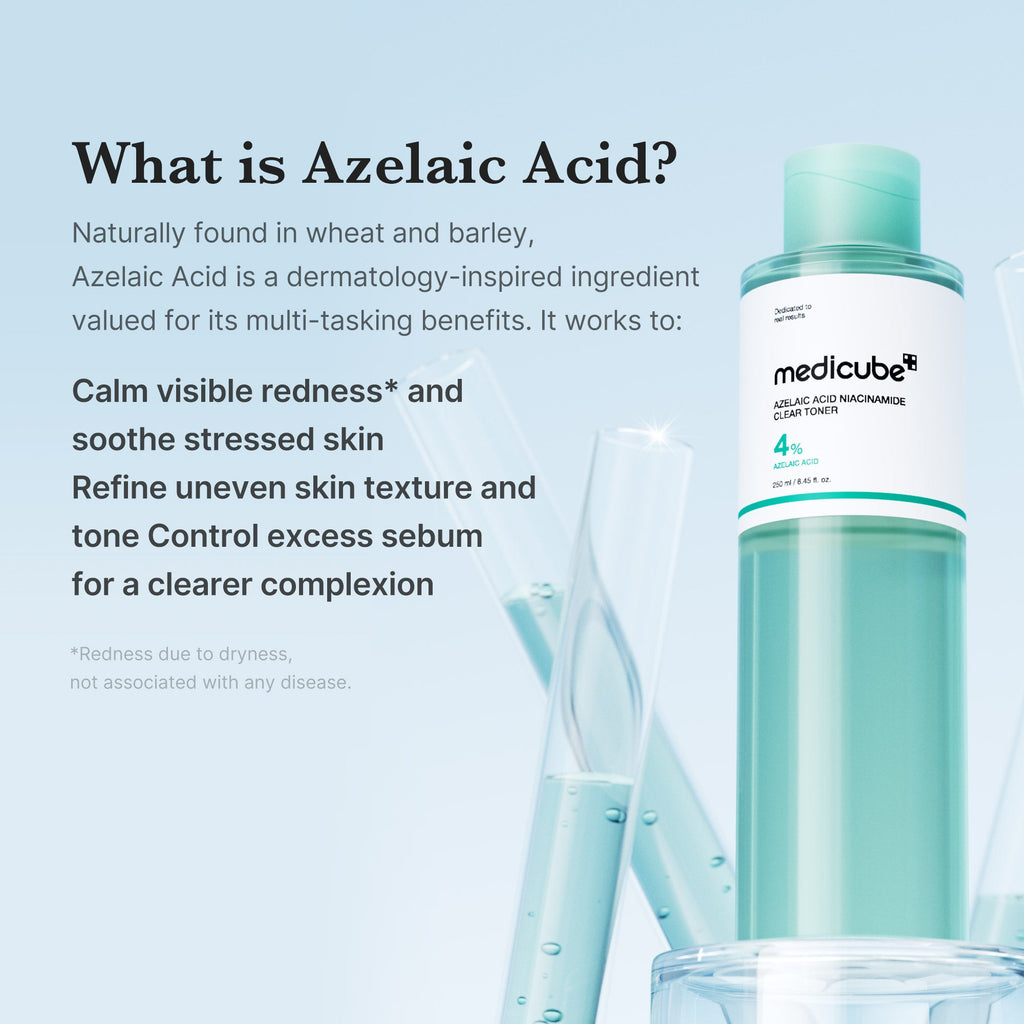 Azelaic Acid Niacinamide Clarifying Toner - Medicube Routine Pick