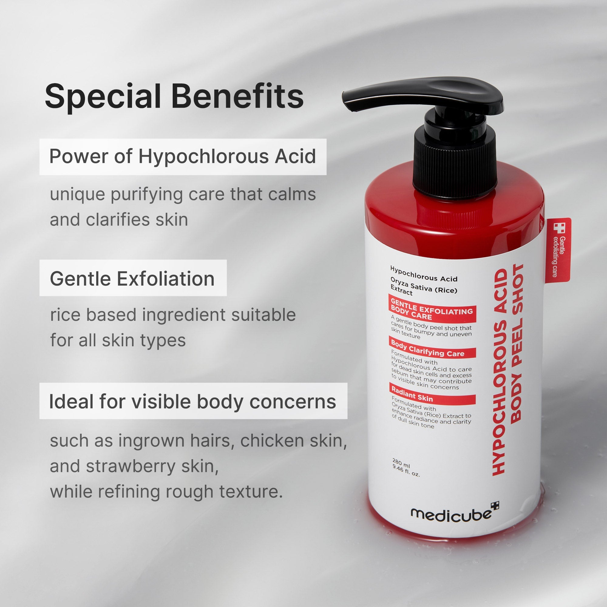 Hypochlorous Acid Rice Body Peel Shot - Refine Your Glow