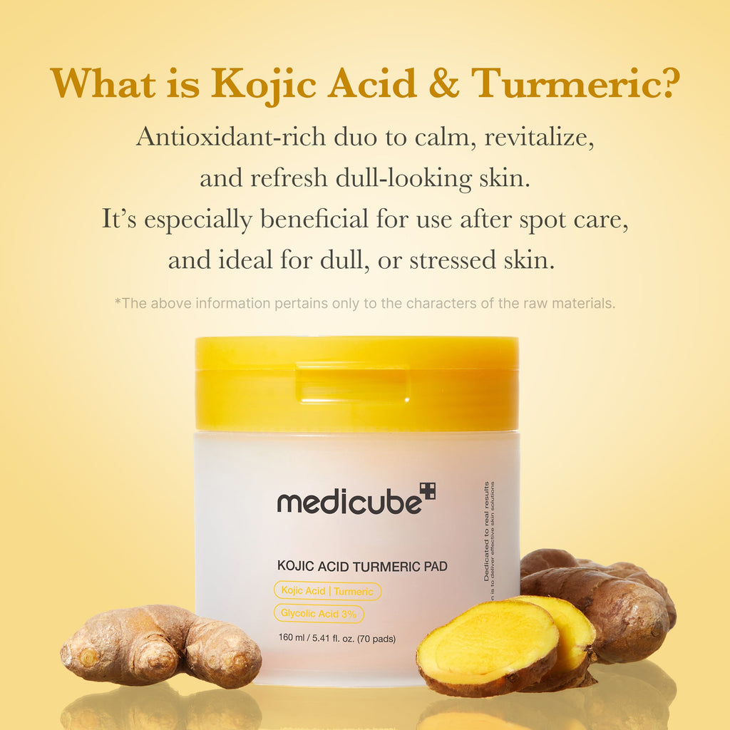 Kojic Acid Tumeric Toner Pad - Refined Skin Care Style