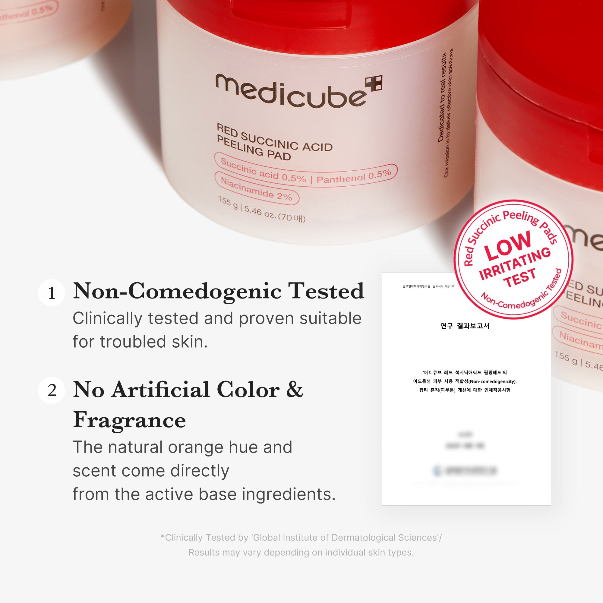 [Subscr.] Red Succinic Acid Panthenol Pads - The Premium Skin Routine