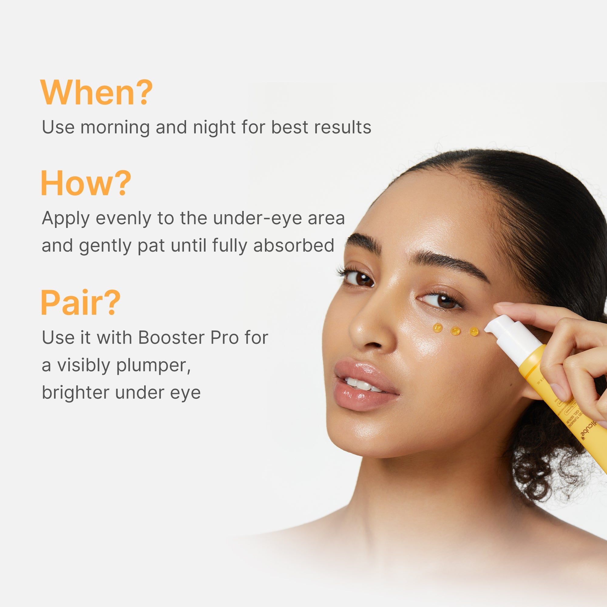 Kojic Acid Tumeric Eye Gel Serum - Polished Beauty Style
