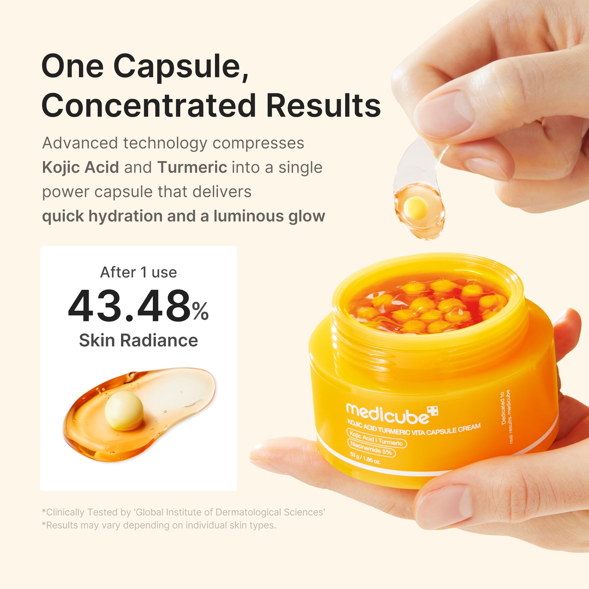 Kojic Acid Turmeric Vita Capsule Cream - Modern Feel Daily