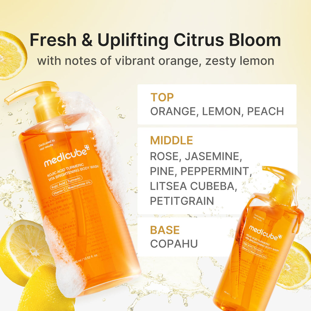 Kojic Acid Turmeric Brightening Body Wash - Fresh Skin Made Premium