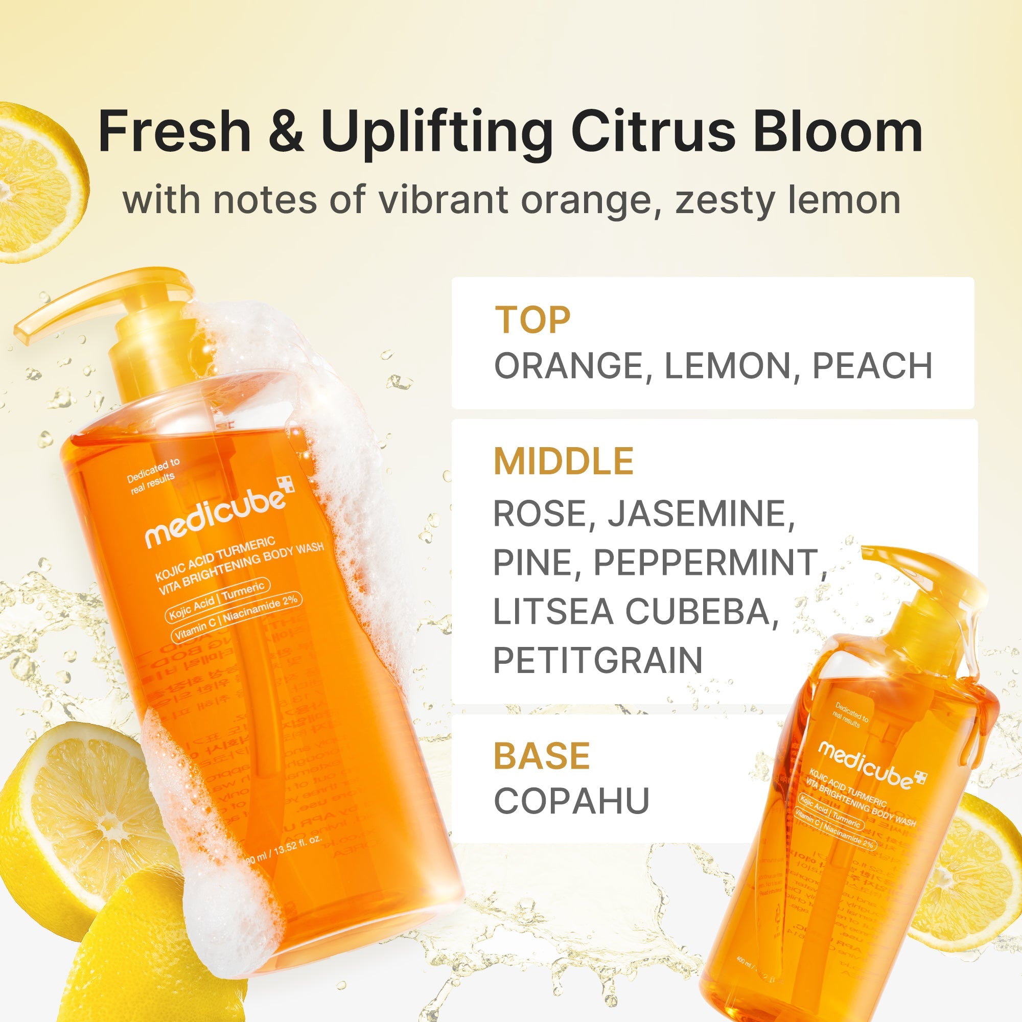 Kojic Acid Turmeric Brightening Body Wash - Fresh Skin Made Premium