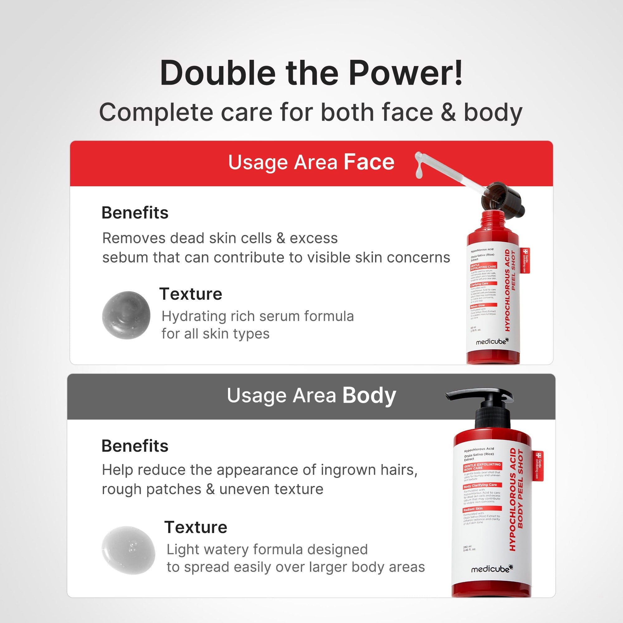 Hypochlorous Acid Rice Body Peel Shot - Refine Your Glow