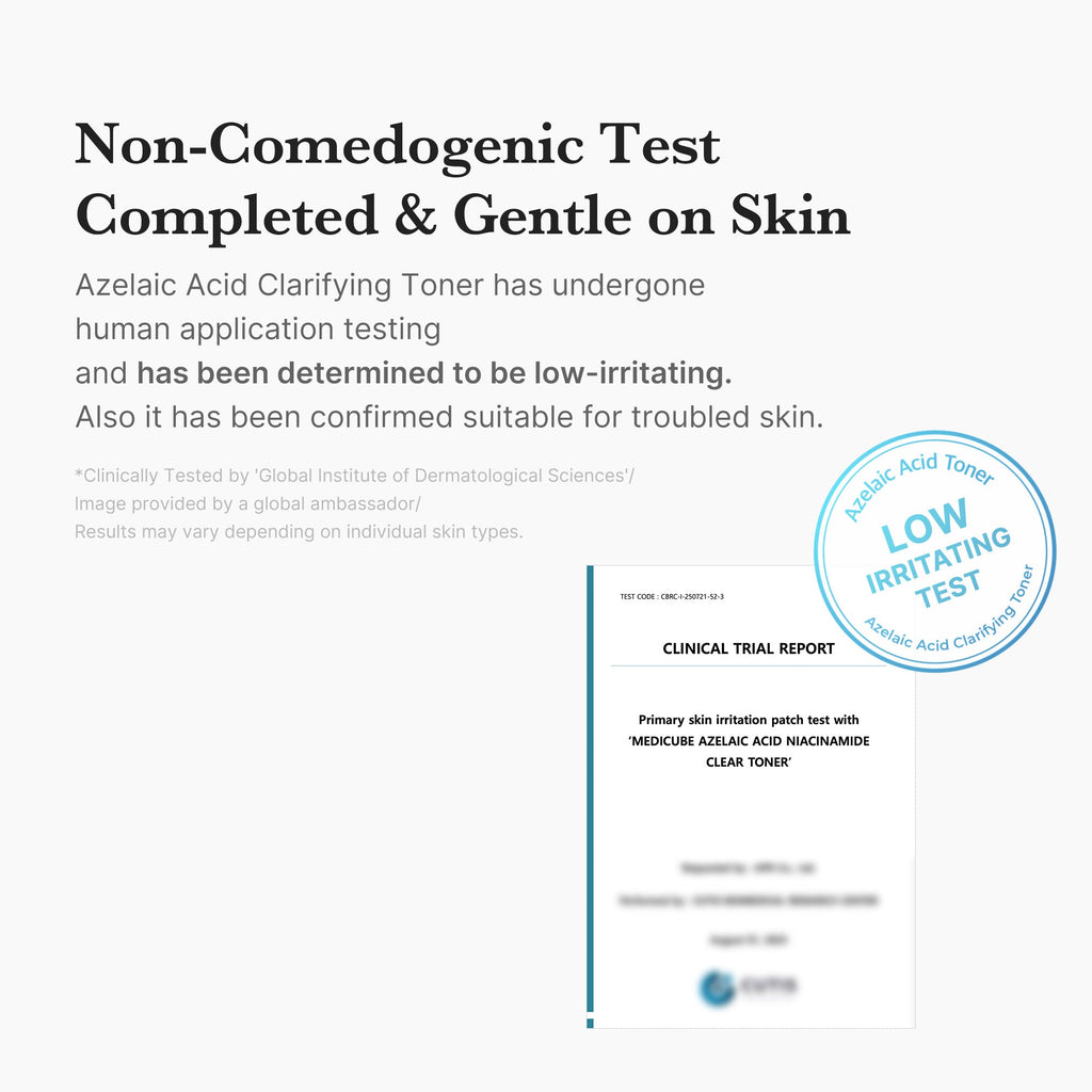 Azelaic Acid Niacinamide Clarifying Toner - Medicube Routine Pick