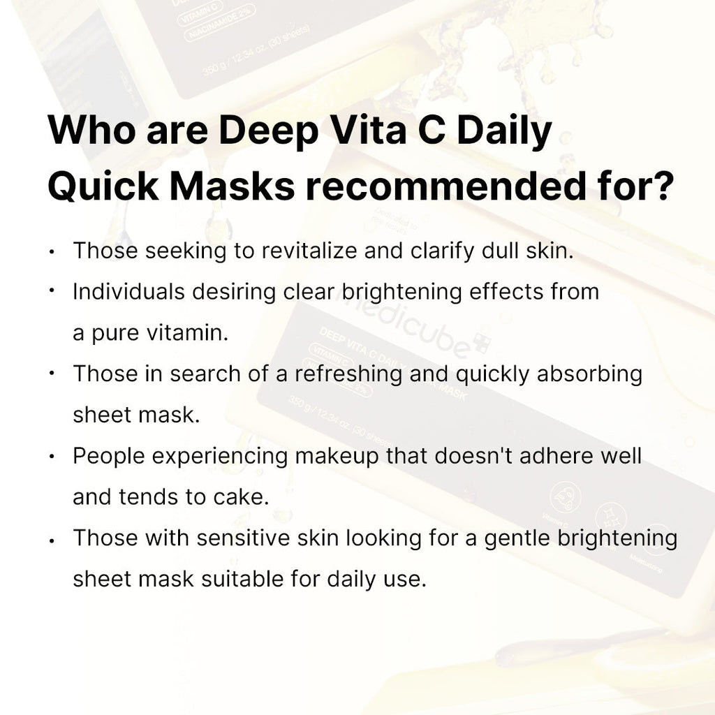 [Subscr.] Deep Vita C Daily Quick Masks - The Night Care Edit