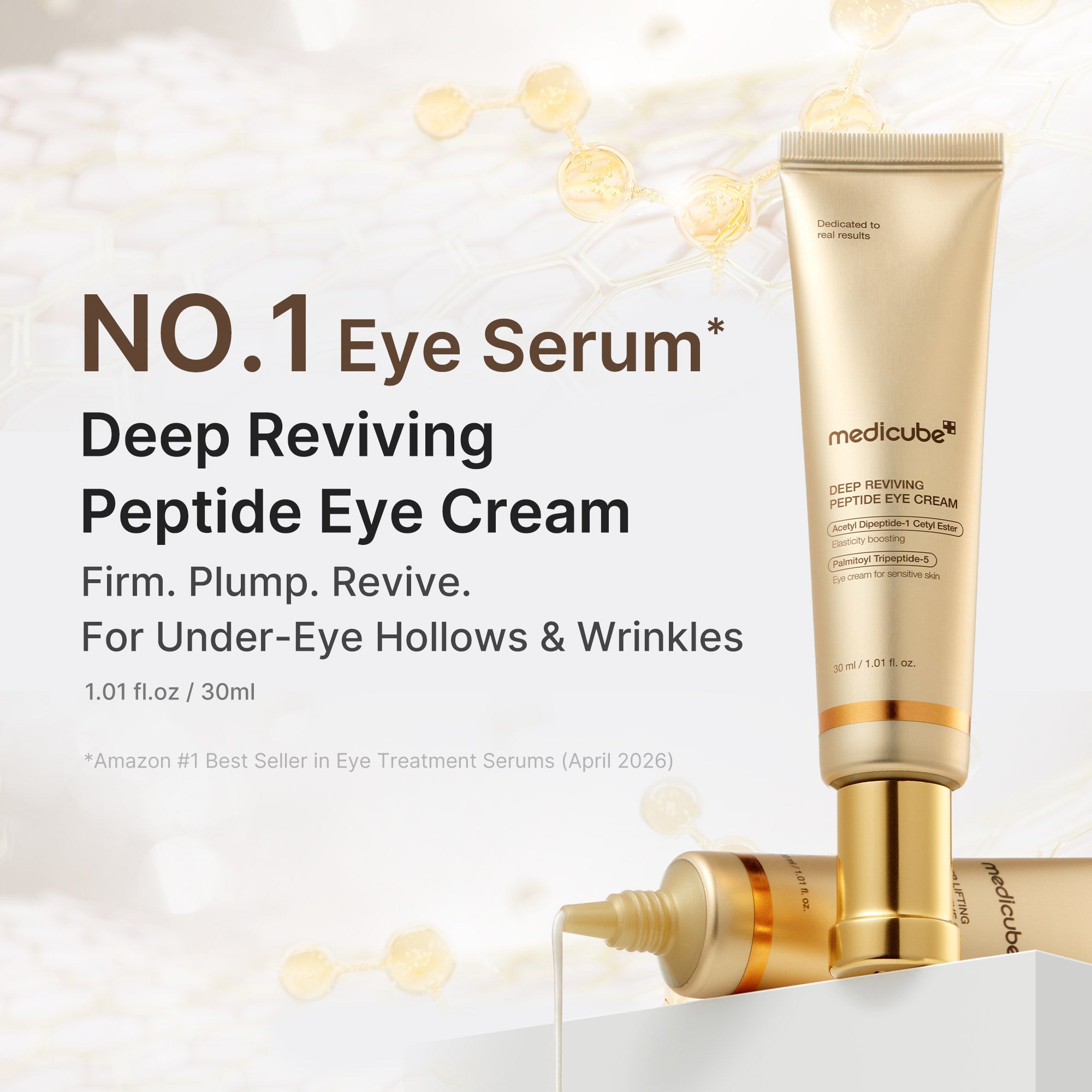 Deep Reviving Peptide Eye Cream - Refine Your Glow