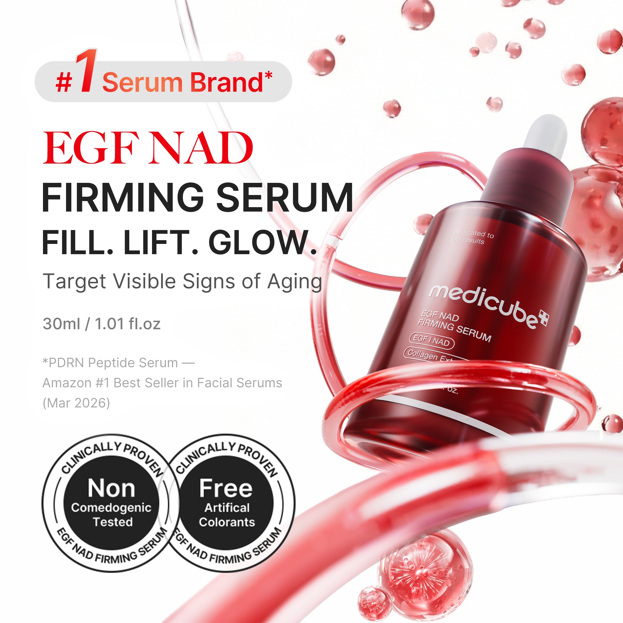 EGF NAD+ Firming Serum - Care. Glow. Elevate.