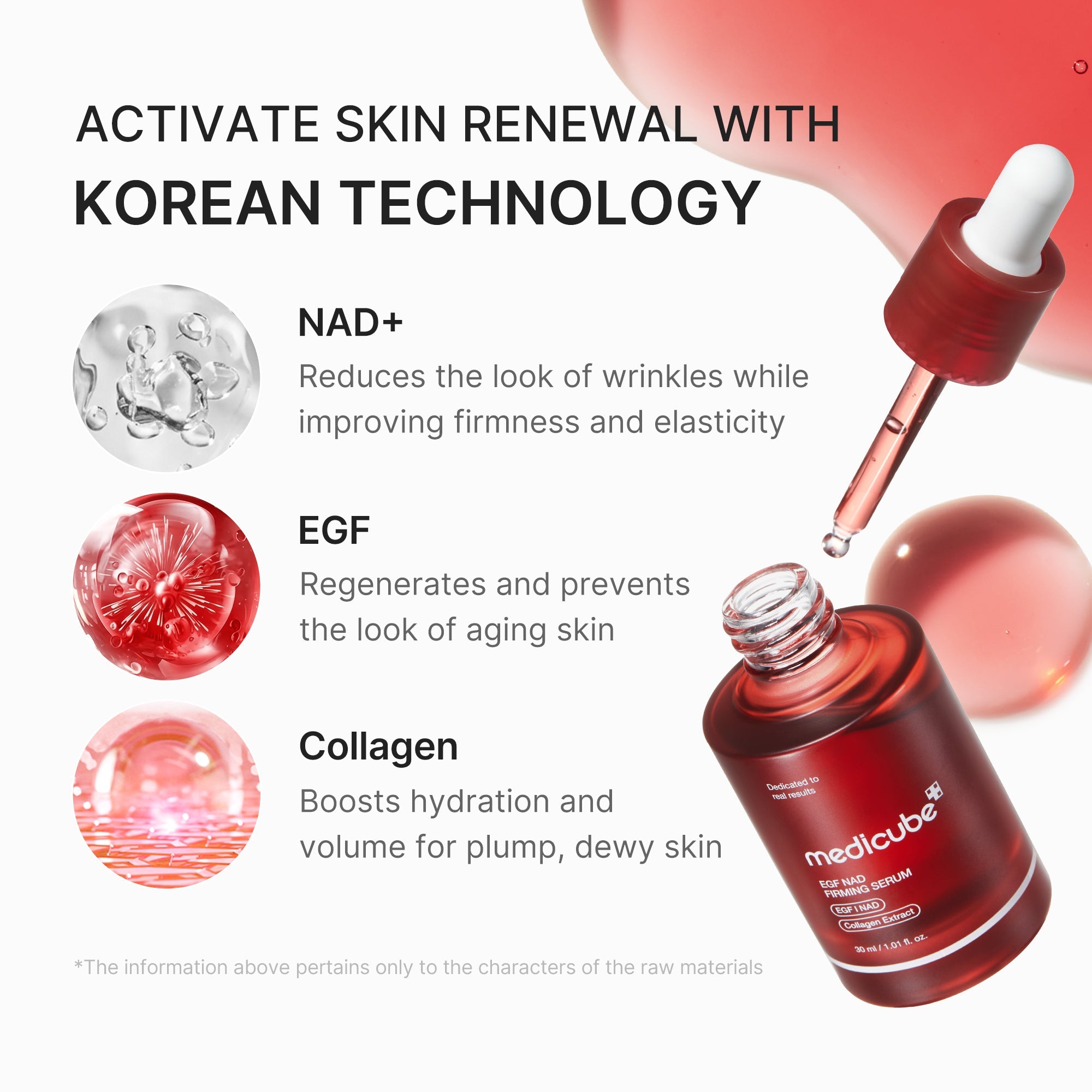 EGF NAD+ Firming Serum - Care. Glow. Elevate.