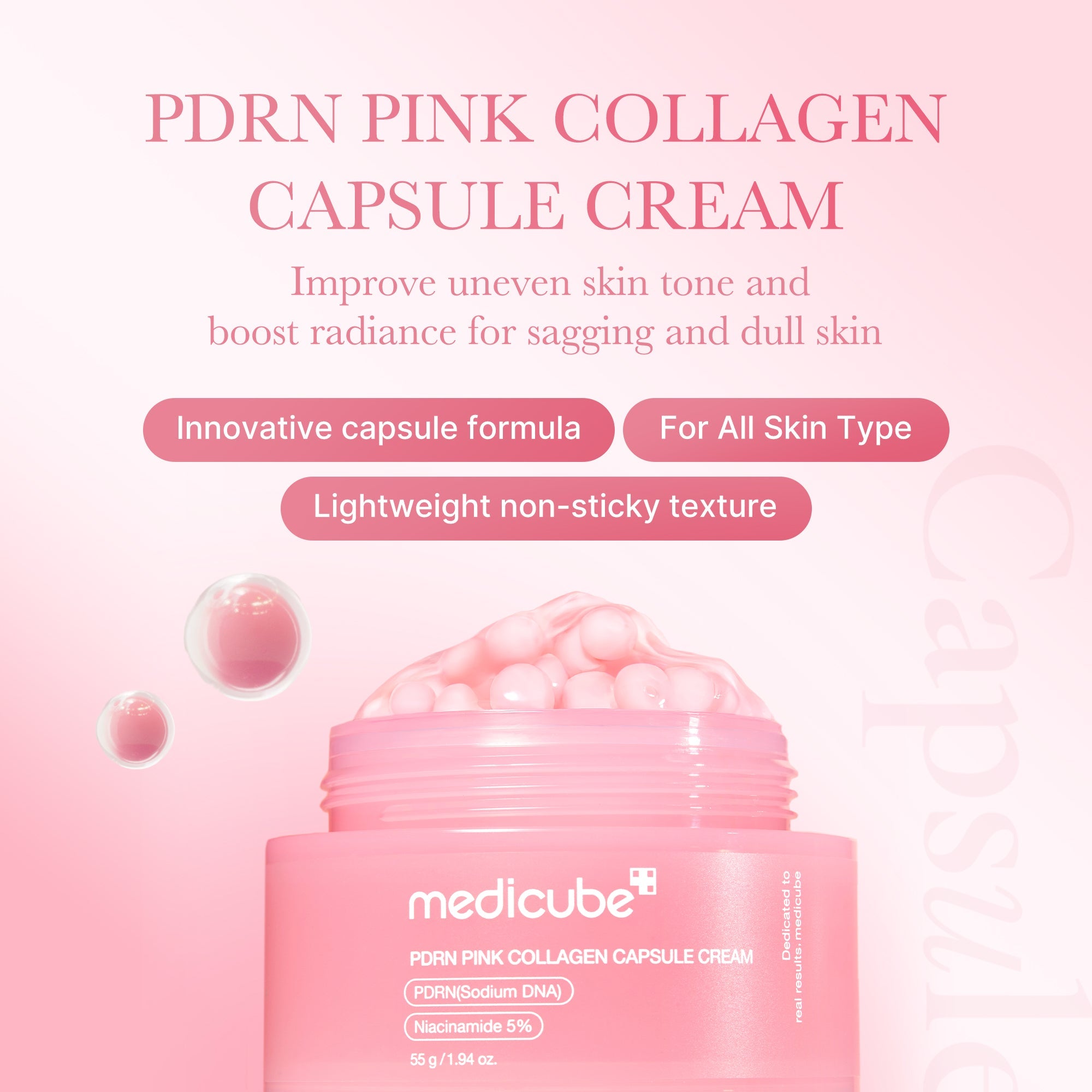 [GIFT] PDRN Pink Collagen Capsule Cream - Beautiful Medicube Routine