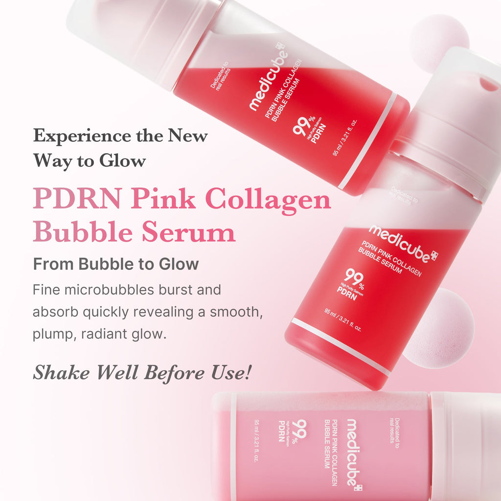 PDRN Pink Collagen Bubble Serum - Refine Your Medicube