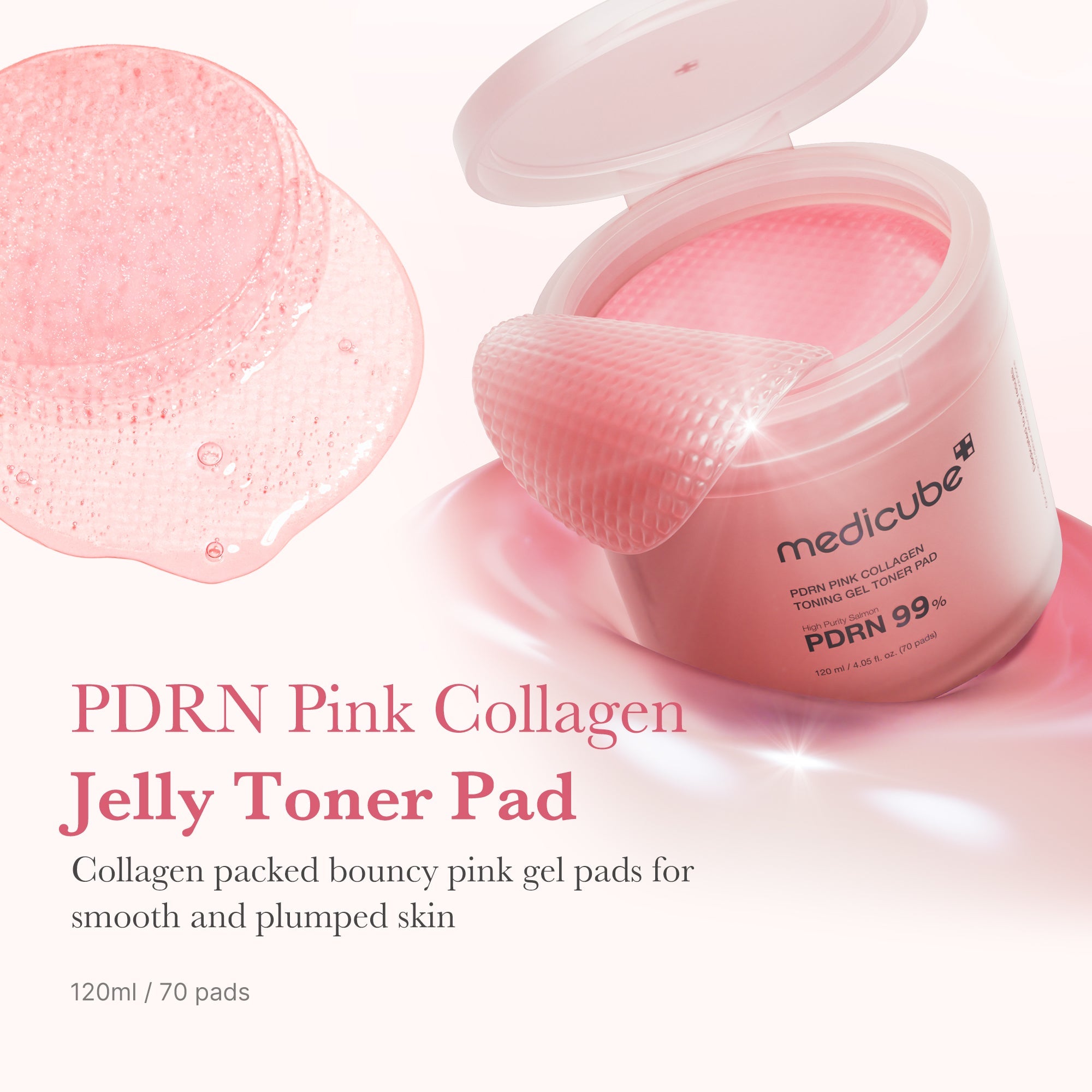 [Subscr.] PDRN Pink Collagen Gel Toner Pad - Designed for Fresh Skin