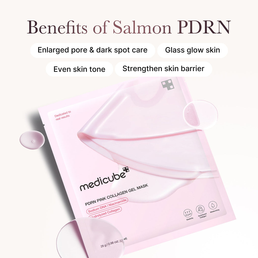 Salmon PDRN Pink Collagen Jelly Gel Mask - Stylish Medicube Routine