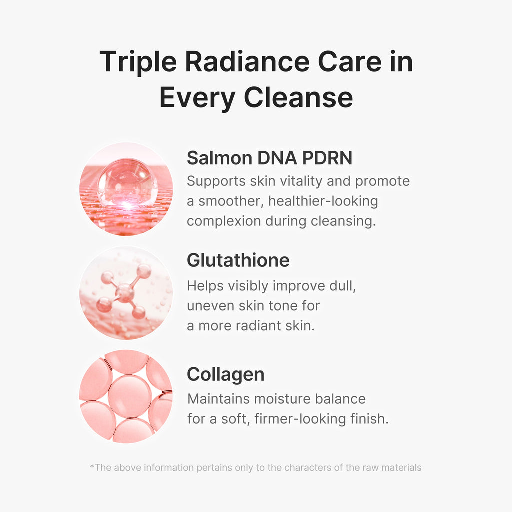 PDRN Pink Glutathione Capsule Foam Cleanser - Routine Made Medicube