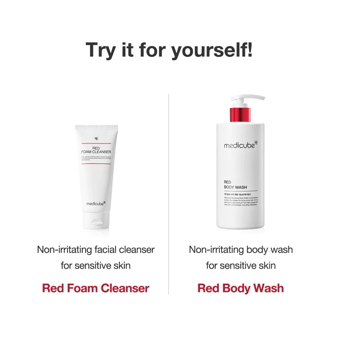 Red Body Wash - A Better Face Routine